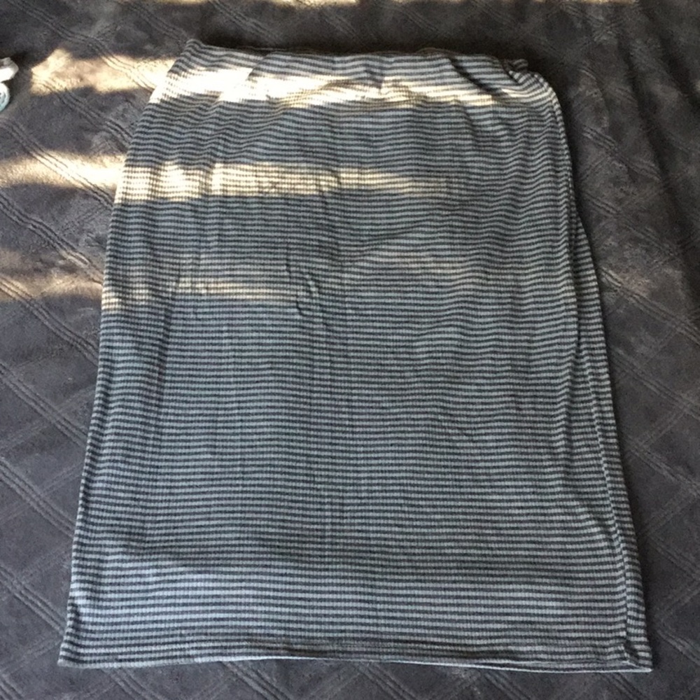 Bobeau knee length cotton skirt